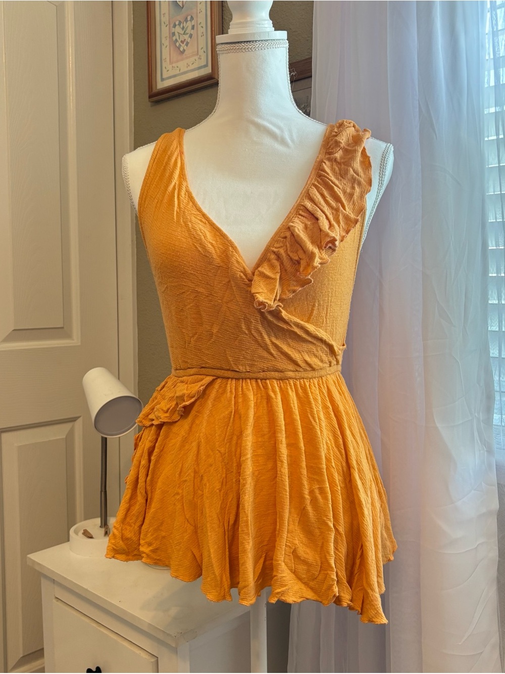 Free People Orange Top